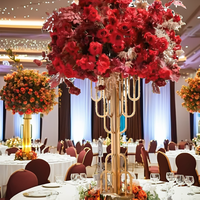 Décorations de mariage modernes, très demandées : Colonne carrée en acrylique effet miroir, guide d'allée, socle pour table de gâteaux et desserts, support à fleurs