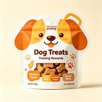 Sachets souples personnalisés en BOPP pour aliments pour chiens et chats, à fond plat, recyclables, résistants à l'humidité, pour 1kg, 5kg, 10kg