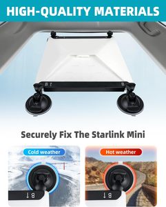 Strong Design Mini Sunroof Suction Cup Mount Kit Starlink Aluminium Metal for Car Windows Analog <strong>Satellite</strong> TV <strong>Receiver</strong> - Product Image 3