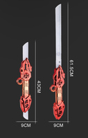 Sabre laser télescopique en plastique à double lame, jouet sabre laser clignotant aux couleurs vives, jouet de cosplay, jouet de combat pour enfants