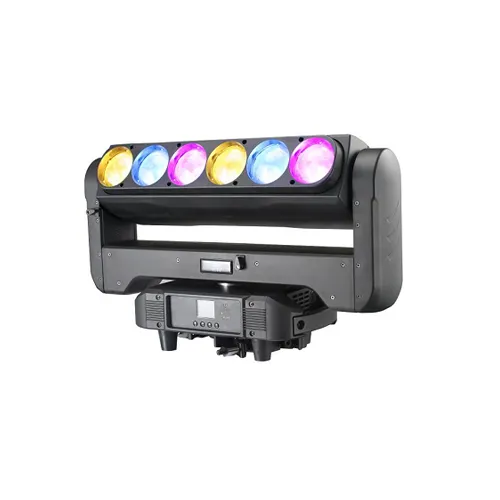 6PCS 60W 4IN1 RGBW ZOOM LED testa mobile Beam Bar Light Pixel control DMX stage dj disco Light