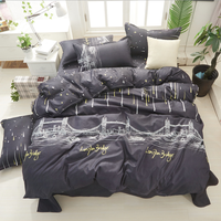 Article de literie de bonne vente de qualité Ensemble de quatre pièces Ensembles de literie Housse de couette de luxe