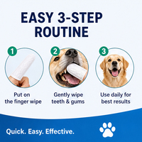Lingettes buccales pour animaux de compagnie avec logo personnalisé, extrait de plantes, lingettes dentaires jetables, éliminent la mauvaise haleine pour chien et chat, usage quotidien pour le soin des dents