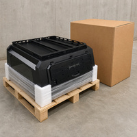 Auvent de camionnette 4x4 en alliage d'aluminium avec plateforme de toit, hardtop étanche et verrouillable