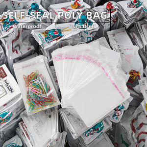 Sacs d'emballage en plastique transparent personnalisés, sacs OPP auto-adhésifs pour bonbons et vêtements, impression offset sur surface - Product Image 2