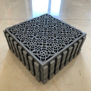 Xin Hui Fiberglass Grating Yellow Green Gray Water Resistant Garden Decoration Tree Pit Covers - Product Image 3