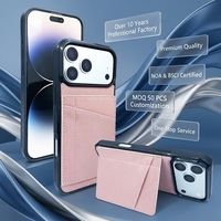 Étui portefeuille en cuir PU vintage de qualité supérieure pour iPhone 15-18 Pro Max, avec protection antichoc à 360 degrés