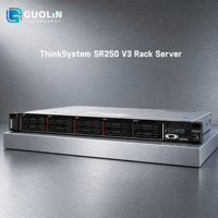 Serveur en rack ThinkSystem SR250 V3 1U, processeur Intel Xeon, mémoire DDR5, disque à échange à chaud, stockage de données d'entreprise, serveur informatique