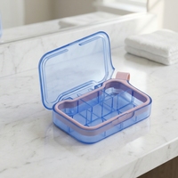 Boîte de rangement pour pilules hebdomadaires en PP, 7 jours, organisateur de médicaments, logo OEM, marque YH, vente en gros