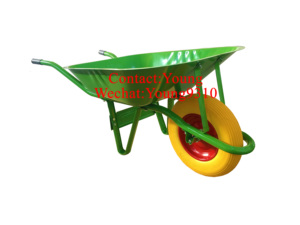 <span class=keywords><strong>Brouette</strong></span> de chantier robuste pour le marché d'Oman, d'Arabie Saoudite et du Qatar, modèle WB6200, avec <span class=keywords><strong>roue</strong></span> en mousse PU 400-8, capacité de charge de 150 kg - Product Image 5