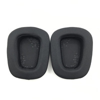 Almohadillas de Repuesto para Auriculares Logitech G933 G633 G933s G633s, de Cuero PU Negro y Franela, Suministro al por Mayor de Fábrica