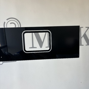 Tùy Chỉnh 2Mm Đen Trắng Silkscreen Khoan CNC Tempered Glass Bìa Bảng Điều Chỉnh Cho Phòng Tắm Thông Minh Ổ Khóa Năng Lượng Mặt Trời Rèm Tường - Product Image 4