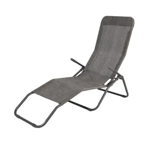Beach Chairs Wholesale Outdoor Garden Foldable Full Steel Back Adjustable Relax Chair Garden Chairs