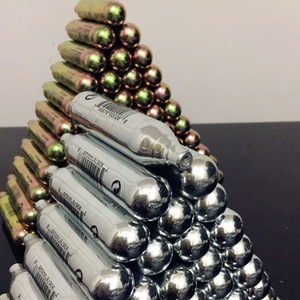 Cartouches de gaz <span class=keywords><strong>CO2</strong></span> miniatures de 16g, 20g, 24g, 25g, cylindres, capsules, récipients, recharge sans soudure pour <span class=keywords><strong>pompe</strong></span> à vélo <span class=keywords><strong>CO2</strong></span> - Product Image 3