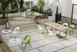 ENTREGA EN EE. UU. Silla de Comedor Plegable Moderna de Plástico, Respaldo Ergonómico Curvo, Silla de Polipropileno Resistente para Restaurante - Product Image 5