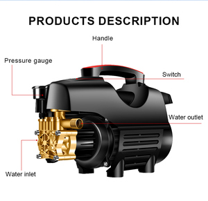 เครื่องทำความสะอาดแบบมือถืออเนกประสงค์ 220V ใช้ได้กับน้ำเย็นแรงดันสูง สำหรับรถยนต์และสวน ผลิตจากพลาสติก - Product Image 6