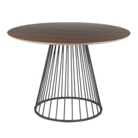 Vente en gros de petite table basse en bois avec base en fer écologique, non toxique et inodore pour les repas d'extérieur à usage commercial moderne