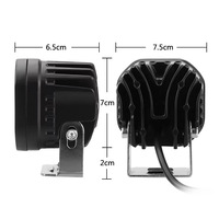 DAO Nouveau phare de travail LED 12V pour voiture, 3 pouces, 4 LED, 40W, 5000 lumens, 6500K, projecteur haute luminosité, montage universel, véhicule tout-terrain