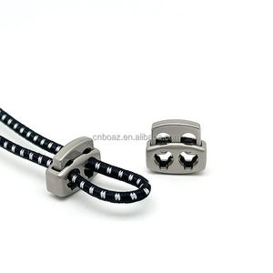 Kim loại mùa xuân dây khóa Stopper đôi có thể điều chỉnh dây rút khóa đàn hồi chuyển đổi Stopper - Product Image 2