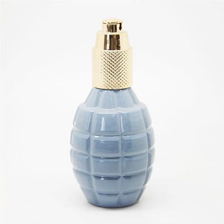 Luxury Men Use Grenade Shape 25ml Empty Glass Bottle for Perfume