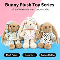 Peluche mignonne Annie Lapin, grande taille, compagnon de sommeil réconfortant, cadeau d'anniversaire pour filles