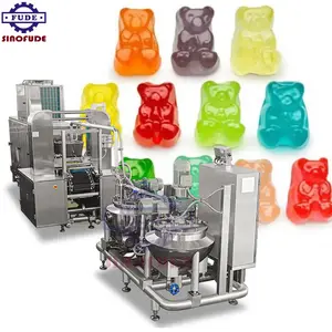 Advanced best jelly gummy candy production line candy bear gummy machine candy making machine