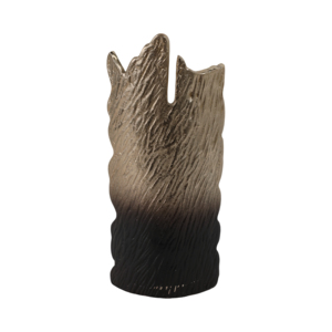 Portacandele a colonna astratto moderno in metallo e vetro, a forma di uragano, per decorazioni domestiche, centrotavola, in alluminio - Product Image 4