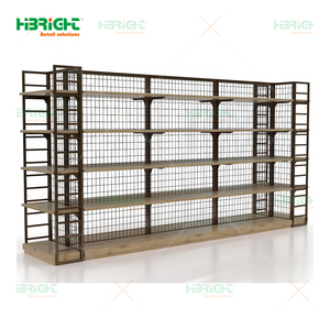 Guaranteed Heavy Duty Brushed <b>Metal</b> Supermarket Shelves Modern Durable Supermarket Shelves - Product Image 6