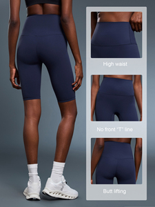 Pantaloni <span class=keywords><strong>da</strong></span> Yoga estivi a vita alta <span class=keywords><strong>da</strong></span> <span class=keywords><strong>donna</strong></span> che sollevano i pantaloni <span class=keywords><strong>attillati</strong></span> a cinque punti per Fitness all'aperto - Product Image 3