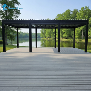 Pergola bioclimatique motorisée Sweet Home Premium en aluminium thermolaqué, écologique, avec toit à lamelles, imperméable, pour <span class=keywords><strong>terrasse</strong></span> - Product Image 6