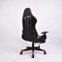 Silla de Oficina Ergonómica con Respaldo y Asiento Acolchados, Silla de Juego para PC Cómoda con Reposapiés