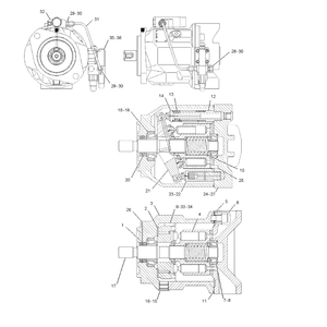 Pompe à piston hydraulique 112-6564 1126564 pour machines de construction 436C 416C 438C 426C - Product Image 1