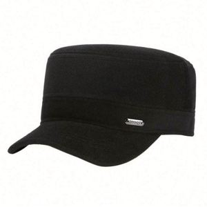 2025 Winter Thick Warm <b>Flat</b> Top Sports <b>Caps</b> for <b>Men</b> Outdoor Fashion Casual Captain Hat Rubber Eco-Friendly Silk Screen Printed - Product Image 5