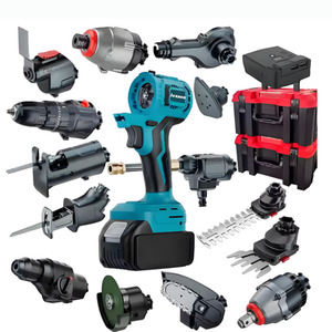 Juego de herramientas eléctricas combinadas con batería de iones de litio profesional 21V 4.0Ah Taladro inalámbrico con estuche rígido OEM personalizable - Product Image 1