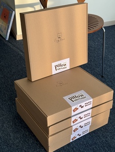 Tùy chỉnh bao bì hộp logo in con dấu Stickers vận chuyển tin hộp Cảm ơn bạn đã hỗ trợ kinh doanh của tôi etiquetas cuộn nhãn - Product Image 4