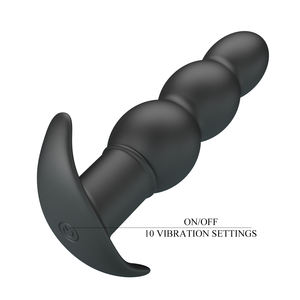 PRETTY LOVE Plug Anale in Silicone con 10 Modalità di Vibrazione e Perline Estraibili <span class=keywords><strong>per</strong></span> Stimolazione della <span class=keywords><strong>Prostata</strong></span> Maschile e del Punto G - Product Image 4