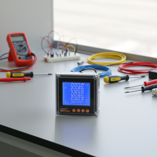 Acrel ACR320/EL Three Phase Multi Function Analog Digital Panel Meter LCD Display Power Monitoring for SCADA System