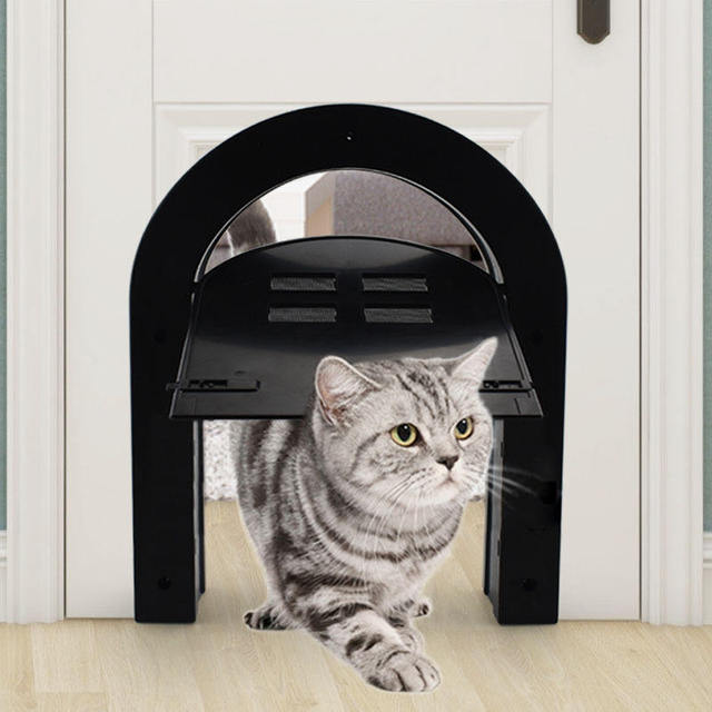 Wholesale Pet Safe Passage Fashionable Arched Durable Dog Door Mini Pet Door front door pet gate for Small Cats and Dogs
