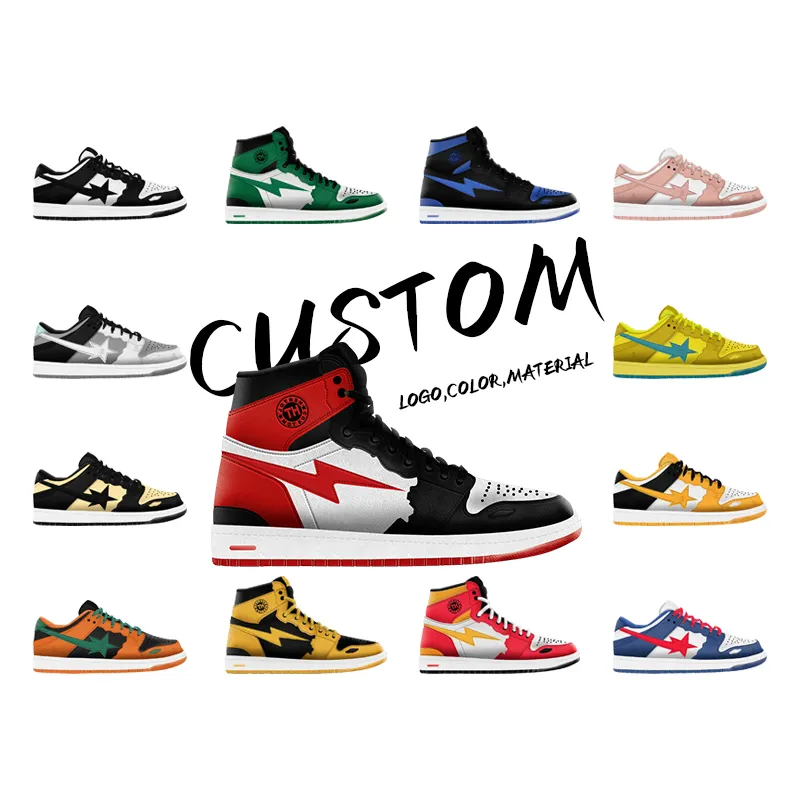 Free Design Custom Logo Wholesale OEM Comfortable Fashion Brand Casual Women Ladies Running 2020 Man Sneakers Black Sports Shoes