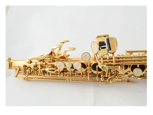 Meilleure vente de haute qualité <span class=keywords><strong>Saxophone</strong></span> Alto Finition laquée dorée Installation facile Nettoyage facile Clé B Version aiguë directe - Product Image 3
