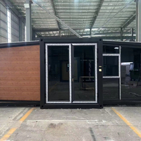 Maison conteneur préfabriquée mobile moderne extensible de 40, 30, 20 pieds, 2, 3 ou 4 chambres