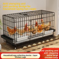 Nouvelle Cage à Poulets Classique Pliable à Cadre en Fer, Installation Facile, pour Poules Pondeuses, Poulets de Chair, Poussins, Canards, Usage Domestique