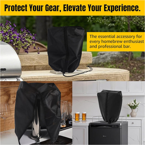 Funda Impermeable <span class=keywords><strong>para</strong></span> Torre <span class=keywords><strong>de</strong></span> <span class=keywords><strong>Cerveza</strong></span> Kegerator, Funda Individual/Doble con Cremallera y Cordón Ajustable, Apta <span class=keywords><strong>para</strong></span> Interiores o Exteriores, a Prueba <span class=keywords><strong>de</strong></span> Polvo - Product Image 6