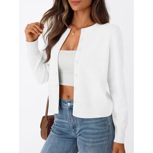 Lightweight <b>Cardigan</b> <b>Sweaters</b> For Women Long Sleeve Knitted Simple Fashion Top - Product Image 3