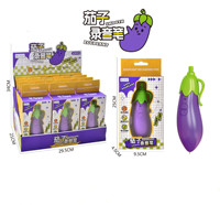 Stylos à bille mignons en forme de radis, d'aubergine et de cactus, stylo d'enregistrement multifonction, stylo à bille créatif, cadeaux pour étudiants