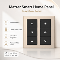 Panneau de commande intelligent pour maison connectée Matter, écran tactile IPS 4 pouces, Zigbee, commande vocale Alexa, interrupteur KNX, pour appartement, hôtel