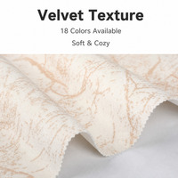 Tissu de canapé en velours personnalisé de haute qualité 100% polyester Style uni Poids moyen Nouveau design Tricoté avec motif imprimé