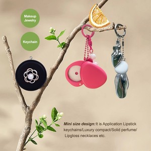Đổi Mới Keychain Trang Điểm Đồ Trang Sức Bioegradable Bằng Gỗ Refillable Quyến Rũ Từ Rắn Nước Hoa Container Mỹ Phẩm Nhỏ Gọn Trường Hợp - Product Image 4