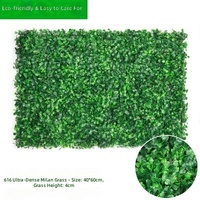 Mur végétal artificiel en plastique vert, gazon écologique résistant aux UV, décoration intérieure et extérieure pour anniversaire