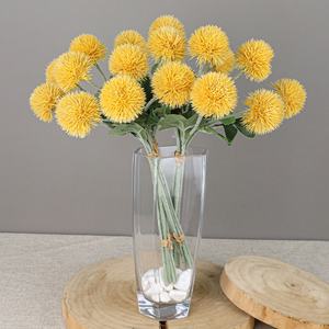 Ramo Artificial de Diente de León Esponjoso de 40 cm para Decoración Interior y Exterior del Hogar, Hecho a Mano, con Crisantemo de Tenis de Mesa - Product Image 2